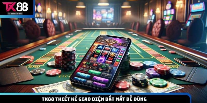 TX88 thiết kế giao diện bắt mắt dễ dùng
